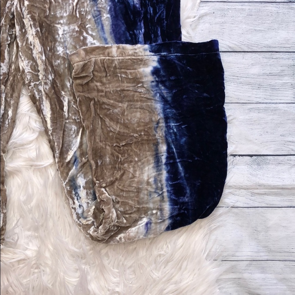 NWT Chaser Velvet Tie Dye Wide Leg Pants - Picture 9 of 12